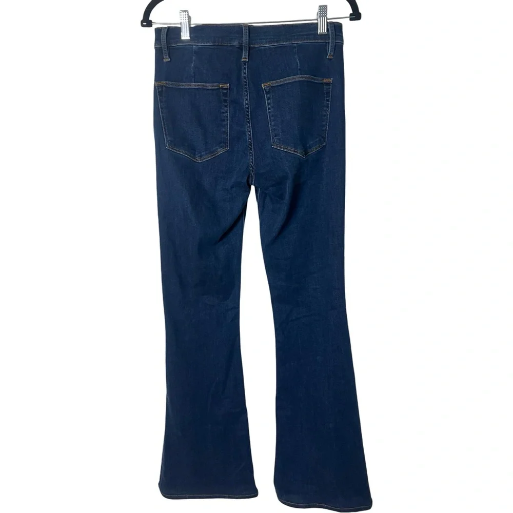 Frame Le Flare de Françoise High Rise Flare Jeans Lemmie Dark Wash‎ Sz 27